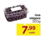 Oferta de Uva Niagara por R$7,99 em Carrefour