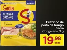 Oferta de Sadia - Filezinho De Peito De Frango por R$19,98 em Carrefour