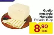 Oferta de Queijo Muçarela por R$8,9 em Carrefour