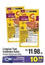 Oferta de Sadia - Linguiça Tipo Calabresa por R$11,98 em Fort Atacadista