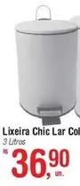 Oferta de Chic - Lixeira  Lar Col por R$36,9 em Fort Atacadista