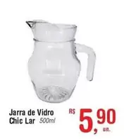 Oferta de De   - Jarra De Vidro por R$5,9 em Fort Atacadista