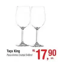 Oferta de Cristal - Taça King por R$17,9 em Fort Atacadista