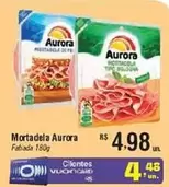 Oferta de Aurora - Mortadela por R$4,98 em Fort Atacadista