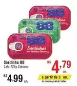 Oferta de 88 - Sardinha por R$4,99 em Fort Atacadista