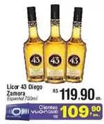 Oferta de Rs - Licor 43 Diego por R$119,9 em Fort Atacadista