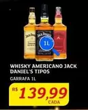 Oferta de Whisky Americano Jack Daniel's Tipos por R$139,99 em Assaí Atacadista