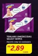 Oferta de Select - Toalhas Umedecidas Wipes por R$2,89 em Assaí Atacadista