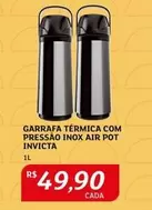 Oferta de Invicta - Garrafa Térmica Com Pressão Inox Air Pot por R$49,9 em Assaí Atacadista