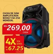 Oferta de Mondial - Caixa De Som Amplificada Bivolt Cm-250 por R$269 em Assaí Atacadista