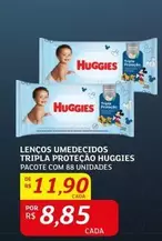 Oferta de Huggies - Lencos Umedecidos Tripla Proteção por R$11,9 em Assaí Atacadista