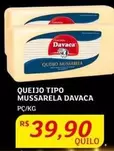 Oferta de Davaca - Queijo Tipo Mussarela por R$39,9 em Assaí Atacadista