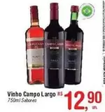 Oferta de Campo Largo - Vinho por R$12,9 em Fort Atacadista