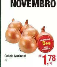 Oferta de Cebola - Cebola Nacional por R$1,78 em Fort Atacadista