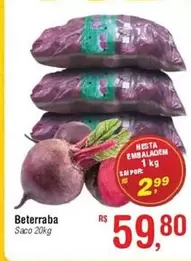 Oferta de Rs - Beterraba por R$59,8 em Fort Atacadista