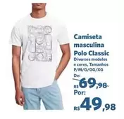 Oferta de Polo - Camiseta Masculina Classic por R$49,98 em Sam's Club