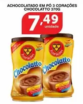 Oferta de 3 Corações - Achocolatado Em Pó Chocolatto por R$7,49 em Roldão