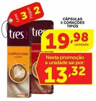 Oferta de Leve - Cápsulas 3 Corações por R$19,98 em Roldão