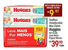 Oferta de Huggies - Toalhas Umedecidas Max Clean por R$39,9 em Super Muffato