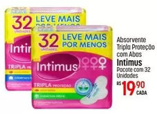 Oferta de Intimus - Absorvente Tripla Proteção Com Abas por R$19,9 em Super Muffato