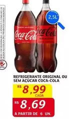 Oferta de De   - Refrigerante Original Ou Sem Açúcar por R$8,99 em Assaí Atacadista