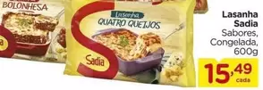 Oferta de Sadia - Lasanha por R$15,49 em Carrefour