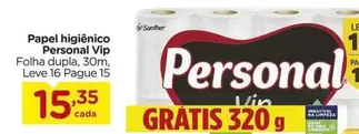 Oferta de Personal Vip - Papel Higiênico por R$15,35 em Carrefour