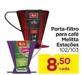 Oferta de Melitta - Porta-filtro para café por R$8,5 em Carrefour