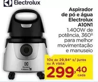 Oferta de Electrolux - Aspirador De Pó E Água A10N1- por R$299,4 em Carrefour