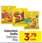 Oferta de Sadia - Salamitos por R$3,79 em Carrefour