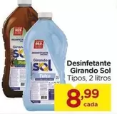 Oferta de Girando Sol - Desinfetante por R$8,99 em Carrefour