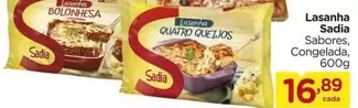 Oferta de Sadia - Lasanha por R$16,89 em Carrefour