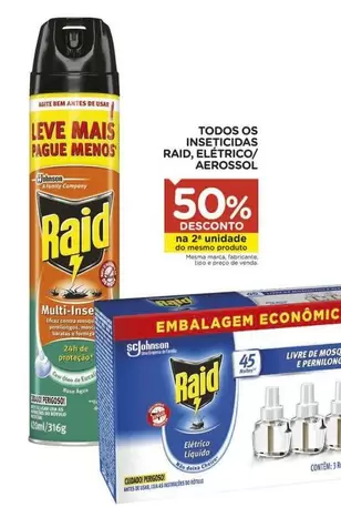 Oferta de Raid - Todos Os Insetidas Elettrico/ Aerossol em Carrefour