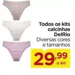 Oferta de DelRio - Calcinhas por R$29,99 em Carrefour