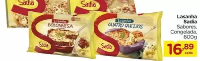 Oferta de Sadia - Lasanha por R$16,89 em Carrefour