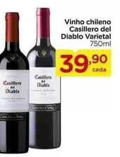 Oferta de Casillero del Diablo - Vinho Chileno por R$39,9 em Carrefour