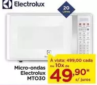 Oferta de Electrolux - Micro-Ondas Mto30 por R$499 em Carrefour