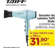 Oferta de Taiff - Secador De Cabelos Style por R$319 em Carrefour