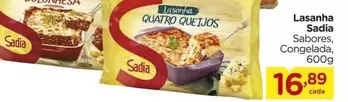 Oferta de Sadia - Lasanha por R$16,89 em Carrefour