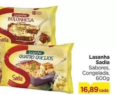 Oferta de Sadia - Lasanha por R$16,89 em Carrefour