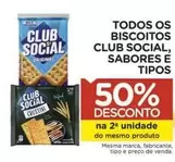 Oferta de Club Social - Todos Os Biscoitos, Sabores E Tipos em Carrefour