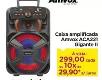 Oferta de Amvox - Caixa Amplificada ACA221 Gigante II por R$299 em Carrefour