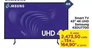 Oferta de Smart - Smart Tv 43" 4K UHD 43DU7700 por R$2473,5 em Carrefour