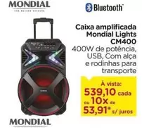 Oferta de Mondial - Caixa Amplificada Lights CM400 por R$539,1 em Carrefour