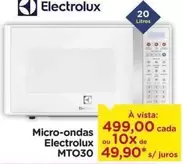 Oferta de Electrolux - Micro-Ondas Mto30 por R$499 em Carrefour