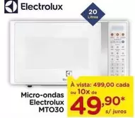 Oferta de Electrolux - Micro-Ondas MTO30 por R$499 em Carrefour