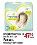 Oferta de Pampers - Fralda Premium Care Recém-nascido por R$47,9 em Super Muffato