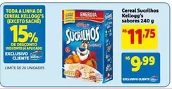 Oferta de Kellogg´s - Cereal Sucrilhos Sabores por R$11,75 em Mercado Extra