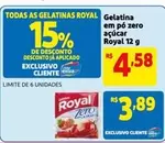 Oferta de Royal - Gelatina Em Pó Zero Açúcar por R$4,58 em Mercado Extra