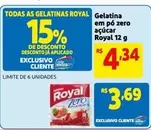 Oferta de Royal - Gelatina Em Pó Zero Açúcar por R$4,34 em Mercado Extra